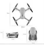 UGLYIK HD 4K Drone Camera Foldable E88 Pro Drone With Mini Camera Wifi Drone For Everyone HD Dual Camera Drone (EXTRA BATTERY FREE) (BLACK COLOR)