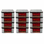 BB BACKBENCHERS Saree Cover/ Saree Bag/ Storage Bag/ Clothes Cover/ Saree Organizer With Transparent With Two Side Zipper, White, Pack Of 12