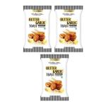 The Baker's Dozen 100 % Wholewheat Butter Garlic Toast 90 gm | Pack of 3