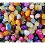 COLOUR STONE Multi Color Pebbles Decorative Marble Stones for Home Decor (Natural Multi Color, 2 kg)