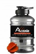 DOVEAZ Orange Plastic Gallon Water Bottle with Mixer Ball and Strainer 1.5L