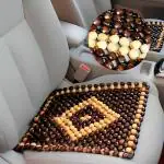 Natural Wooden Bead Car Seat cover for All Cars Breathable & Comfortable Wooden Car Seat Mat