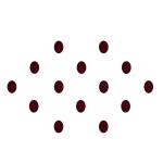 Comet Busters Maroon Oval Shaped Bindi For Women