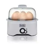 Black+Decker BXEG2801IN 280 W Plastic Egg Cooker with 6 Eggs Capacity, White
