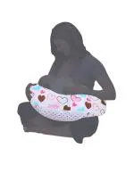 Vparents Pink Cotton Baby Feeding Pillow