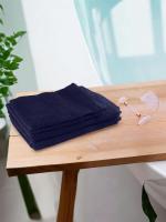 REGENCY EXPORTS PVT.LTD Quattro Towels 100% Cotton 400 GSM Set of 4 Midnight Blue