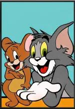 PRAGYA PICTURES Wooden Black Tom And Jerry Wall Photo Frames - 12 X 18