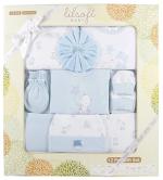 LILSOFT New Born Bio-Washed Cotton Baby Gift Set- Pack 12 Pieces