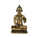 Kalarambh Brass Nilkanth Neelkanth Idol Murti Statue for Home Office Pooja Puja Room Mandir Table Decor Gift Items Collectible Handicraft Art, Yellow 5 x 4 x 8.8 Inch (L x W x H)