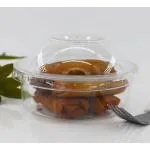 Pocheon - 550 ml - 25 Pcs - Reusable PET Transparent Round Hinged Container for Kitchen, Travel, Pantry