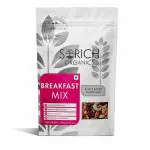 Sorich Organics Breakfast Mix - 150 Gm - Roasted (Almond, Cashew, Pista, soyanuts) Dehydrated (Cranberry, Blueberry, Strawberry) & Many More | Rich in Protein | Dry Fruits
