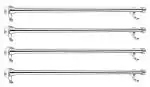 Sellzy Stainless Steel 24 Inches Towel Rod for Bathroom, Toilet, Bedroom, Kitchen - Pack Of 4