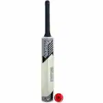 Wasan Cricket Bat and Ball Size 5 Cream Color (13-15 Years)