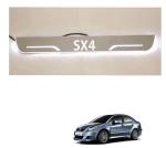 Kozdiko LED Blue Light Acrylic Sill Scuff Plates Foot Step for SX4