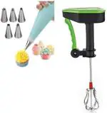 Urban Buy Multicolor Steel Nozzle And Hand Blender Kitchen Tool Set 7 pc