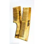 BAMBOO ANNA Organic Neem Wood Comb | Pure Kacchi Neem Comb