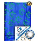 TUFFPAULIN 80FT X 80FT 120 GSM Blue Printed Extra Strong Virgin MLCL Tarpaulin Film Tirpal Tadpatri Tharpai Thadika, UV Resistant Eyelets, 100Percentage Waterproof, 6 Layer 3D Rib Technology,1 No.