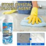RSTOREDA 2Pcs Stone Stain Remover Cleaner,Nano Stone Crystal Plating Agent,Marble Stone Cleaner Polishes,Crystal Plating Agen for Kitchen, Patio, Backyard Marble Cleaner and Polish