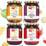 Add me 4 in 1 Best seller Pickles, Mango Pickle 500g aam ka achar, Add me Stuffed Red Chilli Pickle 500gm, Mixed Supreme Pickel 500 g mix achar, Sweet lime lemon Pickles 600g nimbu ka achar, total. 2.1 Kg