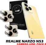CLEAR CAMERA GLASS PROTECTOR FOR REALME NARZO N53-PACK 2