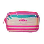 Smily Kiddos Pink Polyvinyl Chloride Zipper Utility Pouch