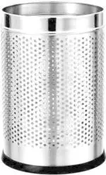 Shivom Steels Heavy Duty Stainless Steel Perforated Open Dustbin for Home, Office, Kitchen, Bathroom (5 liters, 7