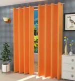 Homedesk Orange Door Curtains (214 x 122 cm) (pack of 2)