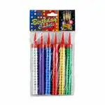 Happy Birthday Cake Sparklers Candels 6pcs - Pack of 1 (Multicolor)