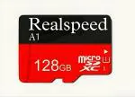 REALSPEED A1 128GB microSD XC, Class 10 Memory Card