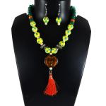 JAYA VISION ENTERPRISES Glass Fancy Lampwork Beads Necklace