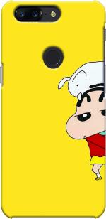 CustomEra OnePlus 5T Yellow Hiding Boy Design Plastic Hard Case Back Cover