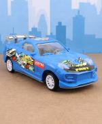 KiddyBuddy - Baby's Little World Friction Powered Racing Speed Car - Blue