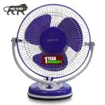 Blueberry's 3 Blade 1000 RPM High Speed Table Fan, White and Violet