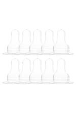 Naughty Kidz Anti Colic Ultra Soft Easy Flow Nipple Pack of 10