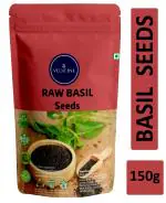 VEDICINE Raw Basil Seeds, Sabja Bapchi Falooda Seeds for Weight Loss Basil Seeds (150gm)