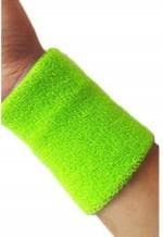 CASHWIN Sweatband Wrist Band/Wrist Support for Gym and Sports Activities (Green)