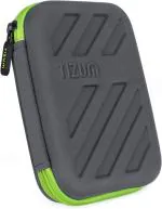Tizum Grey and Green Ethylene Vinyl Acetate, Lycra and Nylon External Hard Drive Case - 2.5 inch
