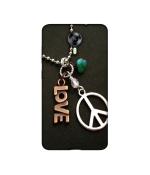 Casotec Love and Peace Design Printed Silicon Soft TPU Back Case Cover for Micromax Canvas Xpress 2 E313