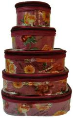 Aavni Toiletry Shaving Makeup Bindi Bangle Socks Hanky Storage special Vanity Box (Maroon)