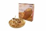 AGNI Brass Exclusive Pooja Thali Set (13 Inch) - Set of 10 Pieces