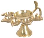 CraftVatika Gold Pancharti Diya Oil Lamp 18.8 x 11.1 cm