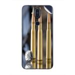 GADGETSWRAP Printed Vinyl Skin Sticker for Nokia 8.1 - machine gun bullets