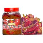 VARSHA ENTERPRISES Sun Grow Herbal Stuffed Banarasi Red Chilli Pickle Lal Mirch Ka Achar (850 grams)