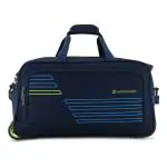 Harissons Eminent 2-inch Duffel Trolley Bag for Men & Women Black Strolley Luggage Bags for Travel with Detachable Shoulder Strap Anti-Scratch Lining 2 Color-Coordinated Wheels Blue