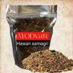 AYODvati Hawan Samagri 1KG |100% Pure and Natural | Mixture of Various Dried Herbal Roots and Leaves for Vedic Yagya Pujan. Hawan Worship Pooja Samagri | Pure and natural Hawan Samagri | Non-toxic | Eco- friendly