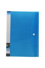 Keny Display File | Clear Leaves | Best for FC/ FS / Foolscap / Legal Size | 30 Folders | Plastic Clip | Button Flap | Blue - (857F/30F Blue)