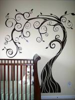 UD Unique Decor Antic Plant Designer Wall Stencil Reusable Wall Painting Stencil for Home / Office Decoration Wall Stencil Stencil (Pack of 1, Taxture)