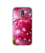Casotec Love Design Printed Silicon Soft TPU Back Case Cover for Motorola Moto G4 Plus