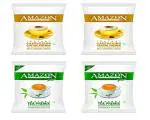 Amazon 3 in 1 Instant Cappuccino Coffee Premix and Cardamom Tea - 1 kg Each (Pack of 4)