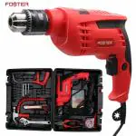 Foster FK-3513 PRO 650W 13mm Reversible 130pcs Impact Driver Drill Machine Kit(13mm Chuck Size, 650W)